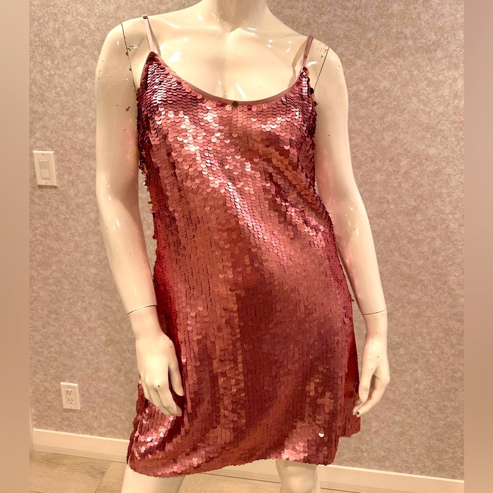 Ramy Brook Sequin Pink Slip dress